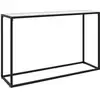 Image de Table Console Blanc 120x35x75 Cm Verre Trempé Vidaxl