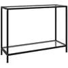 Image de Table Console Transparent 100x35x75 Cm Verre Trempé Vidaxl