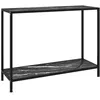 Image de Table Console Noir 100x35x75 Cm Verre Trempé Vidaxl