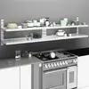 Image de Étagères Murales Flottantes À 2 Niveaux 2 Pcs Inox 240x30 Cm Vidaxl