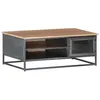 Image de vidaXL Table basse Gris 90x50x35 cm Bois dacacia massif 323500