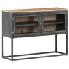 Image de Buffet Gris 100x30x70 Cm Bois D'acacia Massif Vidaxl