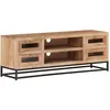 Image de Meuble Tv 110x30x40 Cm Bois D'acacia Massif Vidaxl