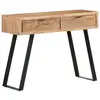 Image de Table Console 100x35x76 Cm Bois D'acacia Avec Bord Naturel Vidaxl