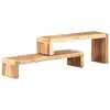Image de Meubles Tv 2 Pcs Bois D'acacia Massif Vidaxl