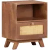Image de Table De Chevet 40x30x50 Cm Bois De Manguier Massif Vidaxl
