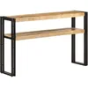 Image de Table Console 120x30x75 Cm Bois De Manguier Brut Vidaxl