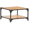 Image de Table Basse 60x60x35 Cm Bois De Manguier Massif Vidaxl