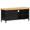 Image de vidaXL Meuble TV 90x30x41 cm Bois de manguier brut