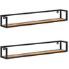 Image de vidaXL Étagères murales 2 pcs 120 cm Bois de manguier brut 320673