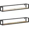 Image de Étagères Murales 2 Pcs 120 Cm Bois De Récupération Massif Vidaxl
