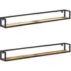 Image de Étagères Murales 2 Pcs 160 Cm Bois De Récupération Massif Vidaxl