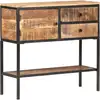 Image de Buffet 85x30x80 Cm Bois De Manguier Brut Vidaxl