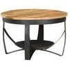 Image de Table Basse Ø68x43 Cm Bois De Manguier Brut Vidaxl