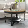 Image de Table Basse Ø68x43 Cm Bois De Récupération Massif Vidaxl