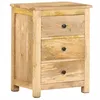 Image de Table De Chevet 45x35x60 Cm Bois De Manguier Massif Vidaxl