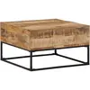 Image de Table Basse 68x68x41 Cm Bois De Manguier Brut Vidaxl