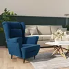 Image de vidaXL Fauteuil bleu velours 324058