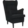 Image de Vidaxl fauteuil noir velours