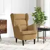 Image de Fauteuil Marron Velours Vidaxl