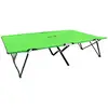 Image de Chaise Longue Pliable 2 Places Vert Acier Vidaxl