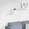 Image de Étagère Murale Flottante Blanc Brillant 23x23,5x3,8 Cm Mdf Vidaxl