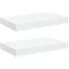 Image de Étagère Murale Flottante 2 Pcs Blanc Brillant 40x23x3,8 Cm Mdf Vidaxl