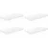 Image de Étagère Murale Flottante 4 Pcs Blanc Brillant 50x23x3,8 Cm Mdf Vidaxl