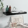 Image de vidaXL Étagère murale flottante Noir brillant 50x23 5x3 8 cm MDF 323766
