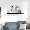 Image de Étagère Murale Flottante Noir Brillant 90x23,5x3,8 Cm Mdf Vidaxl