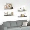 Image de Étagère Murale Flottante 4 Pcs Gris Brillant 80x23,5x3,8 Cm Mdf Vidaxl