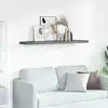 Image de Étagère Murale Flottante Gris Brillant 120x23,5x3,8 Cm Mdf Vidaxl