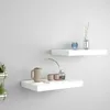 Image de vidaXL Étagères murales flottantes 2 pcs blanc 40x23x38 cm MDF 323806