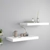 Image de vidaXL Étagères murales flottantes 2 pcs blanc 50x23x38 cm MDF 323809