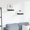 Image de Étagères Murales Flottantes 2 Pcs Noir 23x23,5x3,8 Cm Mdf Vidaxl