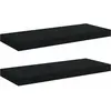 Image de Étagères Murales Flottantes 2 Pcs Noir 60x23,5x3,8 Cm Mdf Vidaxl