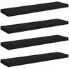 Image de Étagères Murales Flottantes 4 Pcs Noir 90x23,5x3,8 Cm Mdf Vidaxl