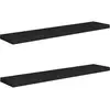 Image de Vidaxl étagères murales flottantes 2 pcs noir 120x23,5x3,8 cm mdf 323842