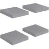 Image de Étagères Murales Flottantes 4 Pcs Gris 23x23,5x3,8 Cm Mdf Vidaxl
