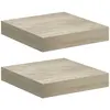 Image de Étagères Murales Flottantes 2 Pcs Chêne 23x23,5x3,8 Cm Mdf Vidaxl