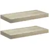 Image de Étagères Murales Flottantes 2 Pcs Chêne 50x23x3,8 Cm Mdf Vidaxl