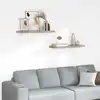 Image de Étagères Murales Flottantes 2 Pcs Chêne 80x23,5x3,8 Cm Mdf Vidaxl