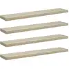 Image de Étagères Murales Flottantes 4 Pcs Chêne 120x23,5x3,8 Cm Mdf Vidaxl