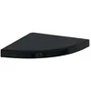 Image de Étagère D'angle Flottante Noir Brillant 35x35x3,8 Cm Mdf Vidaxl