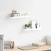 Image de Étagères À Rebord Pour Cadre Photo 2 Pcs Blanc 40x9x3 Cm Mdf Vidaxl