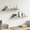 Image de Étagères À Rebord Pour Cadre Photo 2 Pcs Gris 60x9x3 Cm Mdf Vidaxl