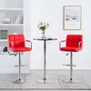 Image de Tabourets De Bar Lot De 2 Rouge Similicuir Vidaxl