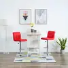 Image de Tabourets De Bar Lot De 2 Rouge Similicuir Vidaxl
