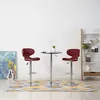 Image de Tabourets De Bar Lot De 2 Rouge Bordeaux Similicuir Vidaxl
