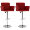 Image de vidaXL Lot de 2 Tabourets de Bar Chaise de Pub Siège de Bistrot Meuble de Salle à Manger Cuisine Salon Maison Intérieur 323659